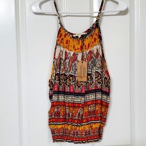 Bohemian style multi color top